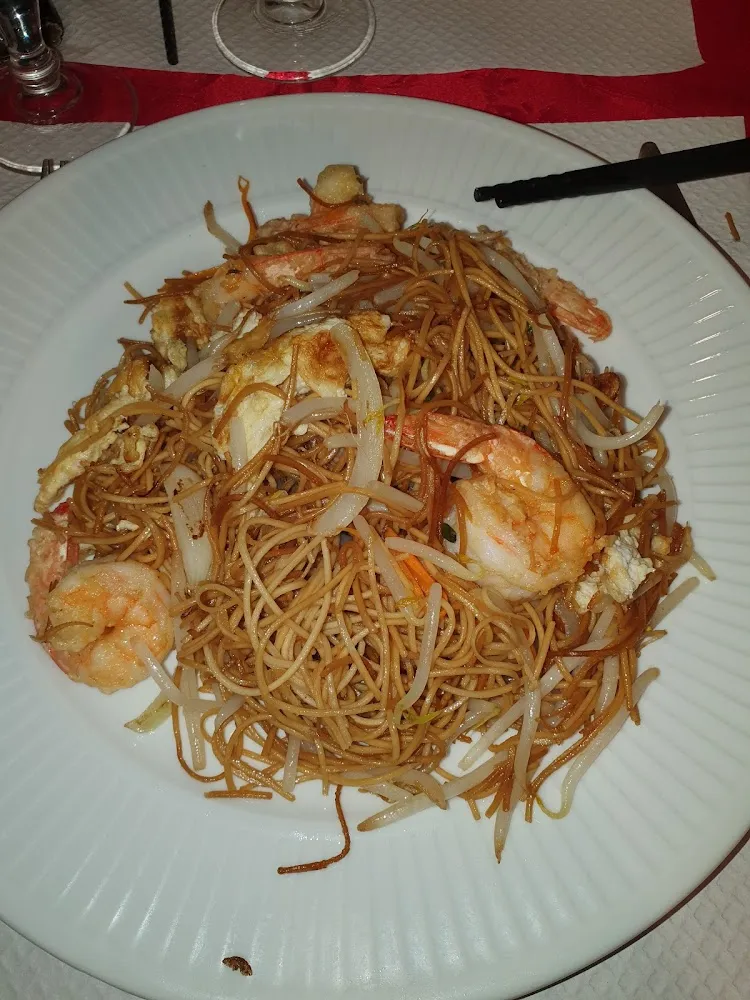 Nouilles Sautées Aux Crevettes